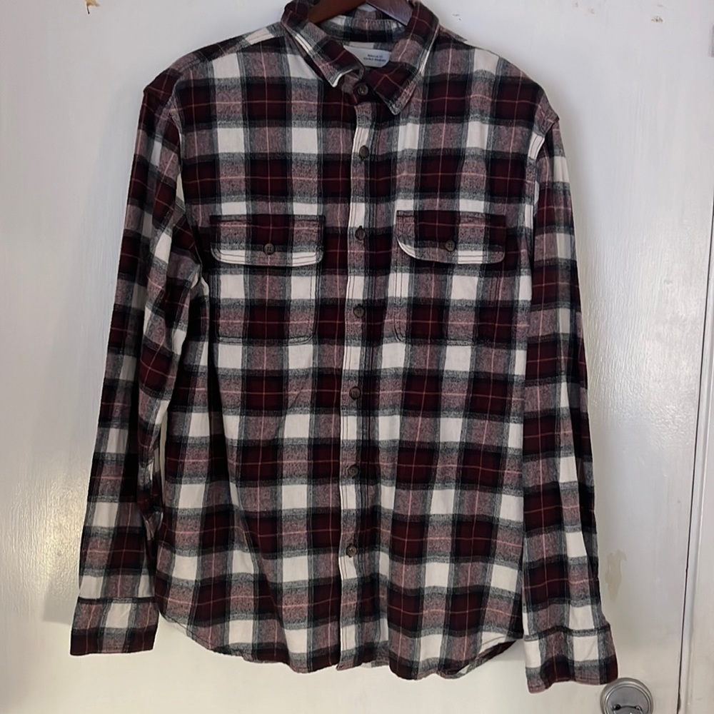 Old Navy Red Plaid Button Down